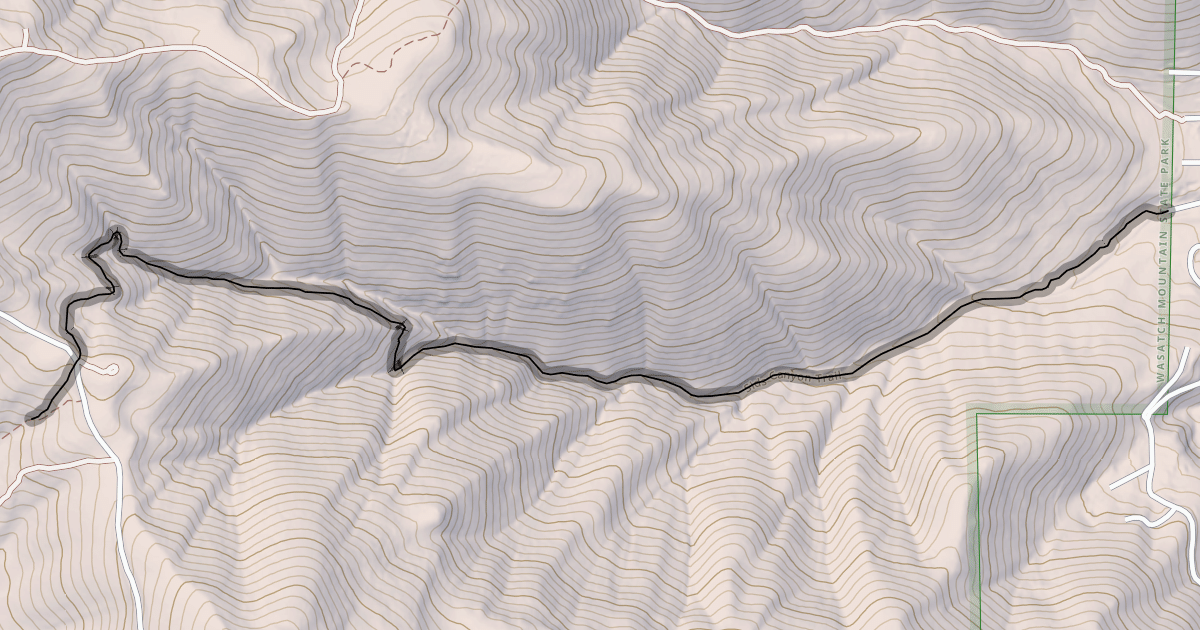 Map preview of Sids Canyon Trail