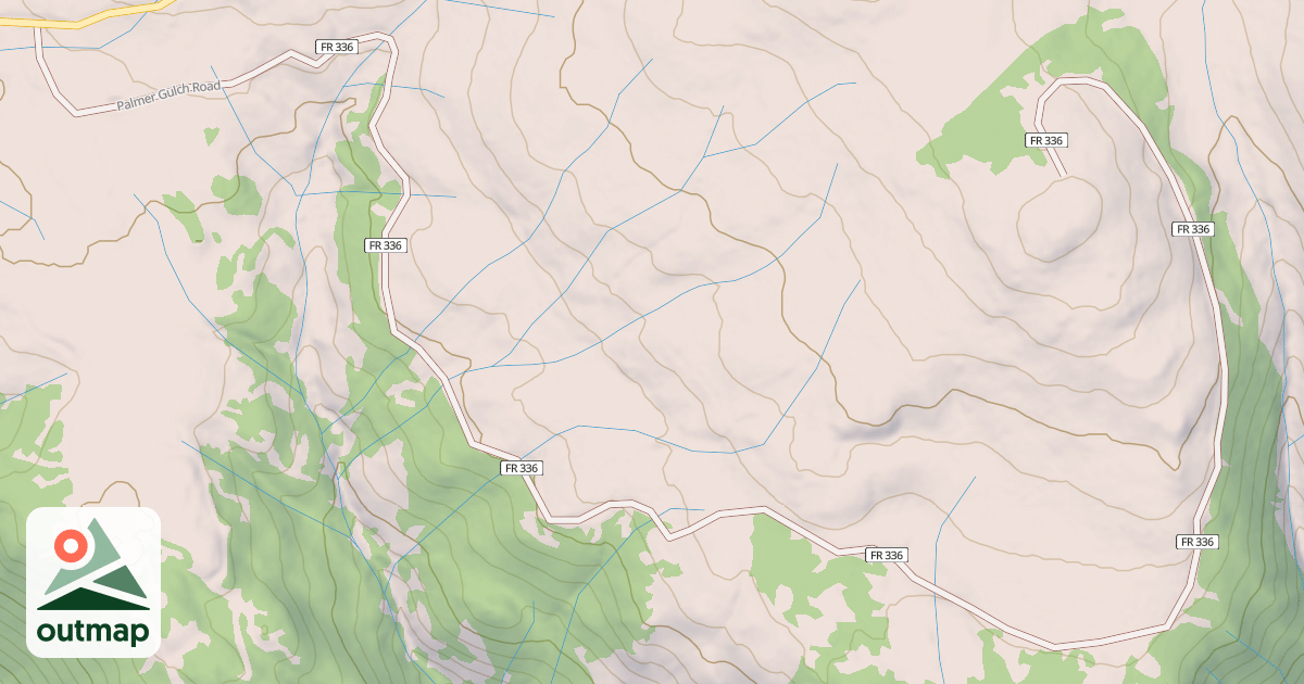 Map of PALMER GULCH
