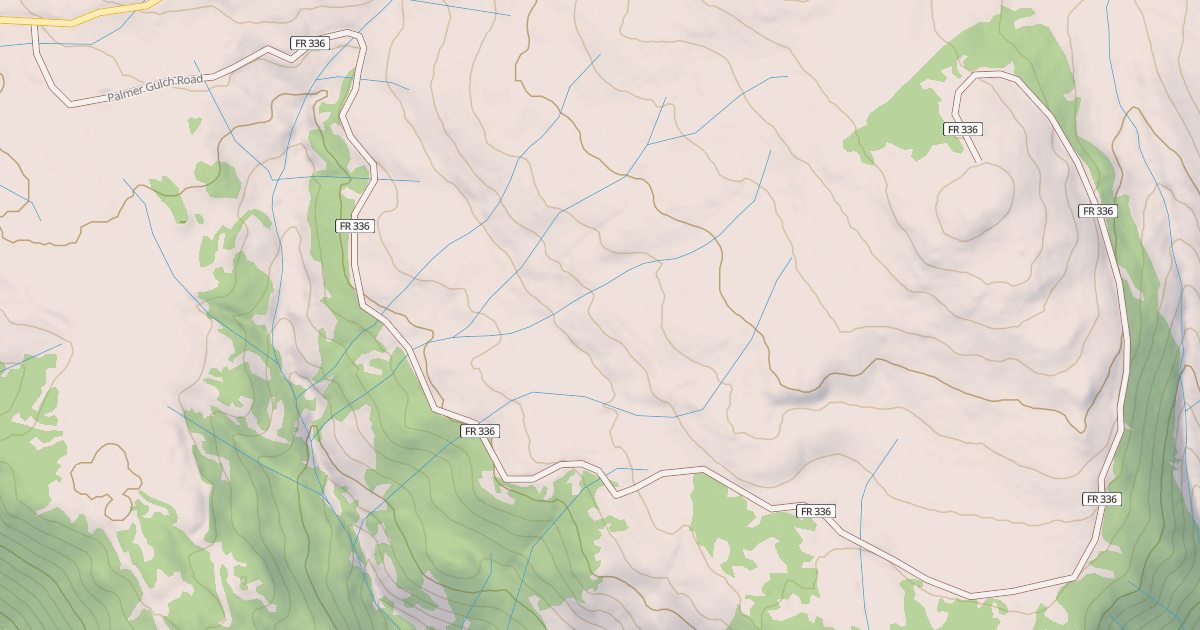 Map preview of PALMER GULCH