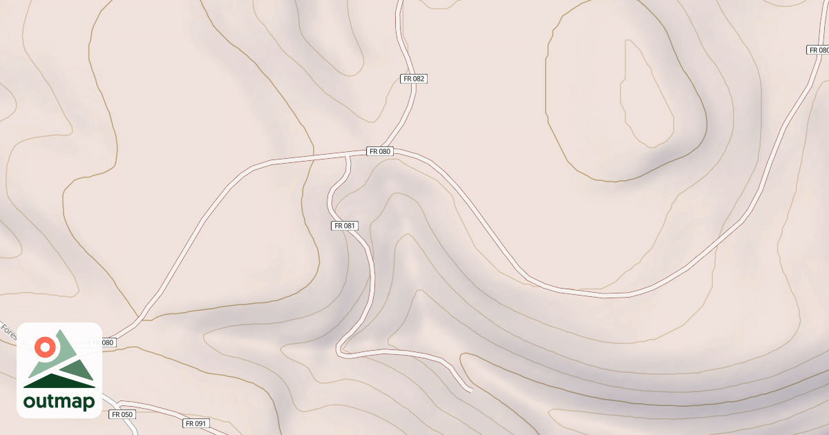 Map of USFS Motor Vehicle Use Map Roads {691FDA0A-C576-410C-8F52-2887F813CE09}