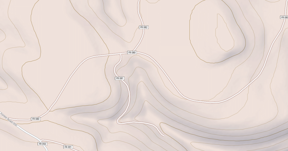 Map preview of USFS Motor Vehicle Use Map Roads {691FDA0A-C576-410C-8F52-2887F813CE09}