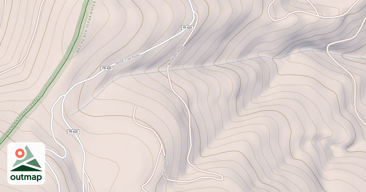 Map of BUCKHORN