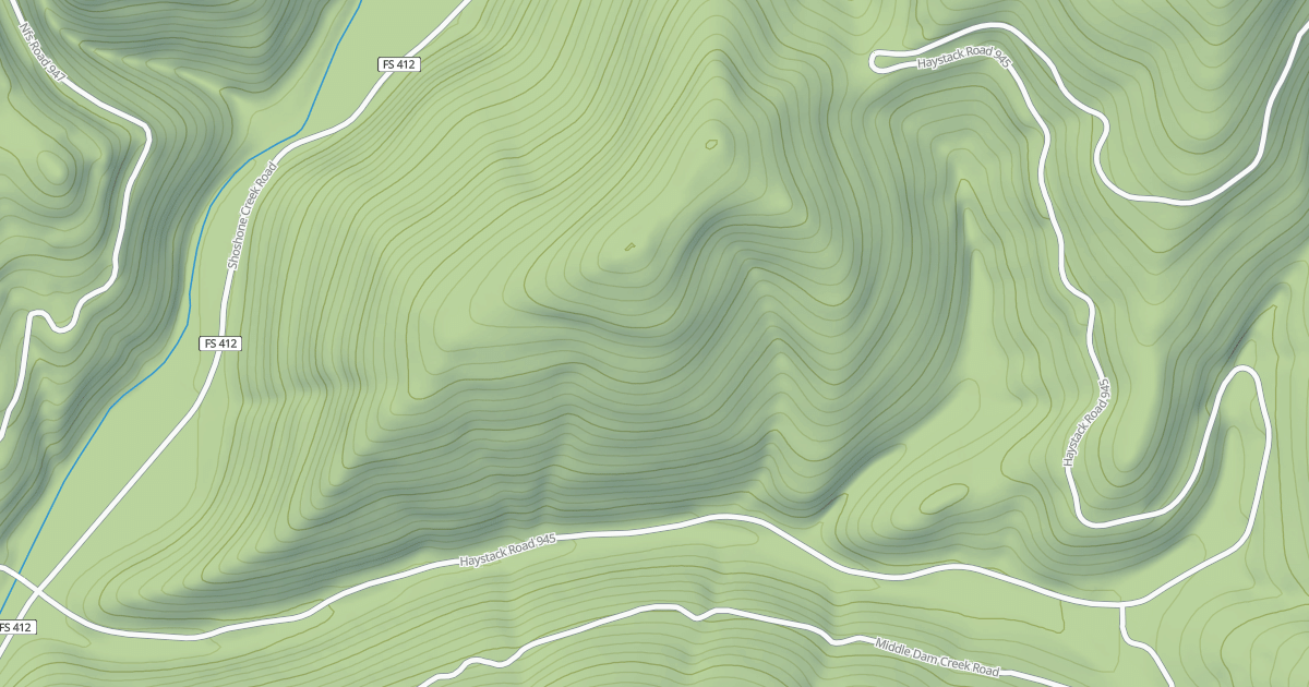 Map preview of HAYSTACK CR & FALLS CR