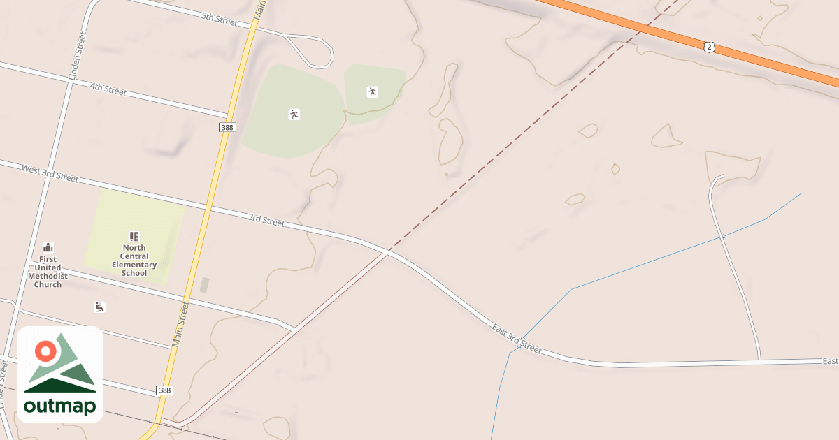 Map of Escanaba To Hermansville State Trail