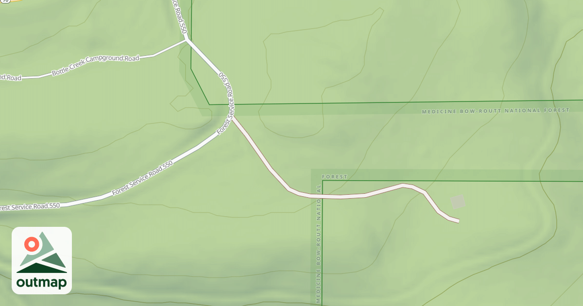 Map of HOG PARK SPUR 1R