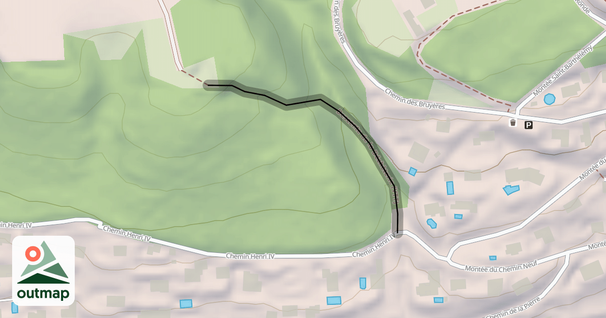 Map of Descente de la Déchèterie (VTT)