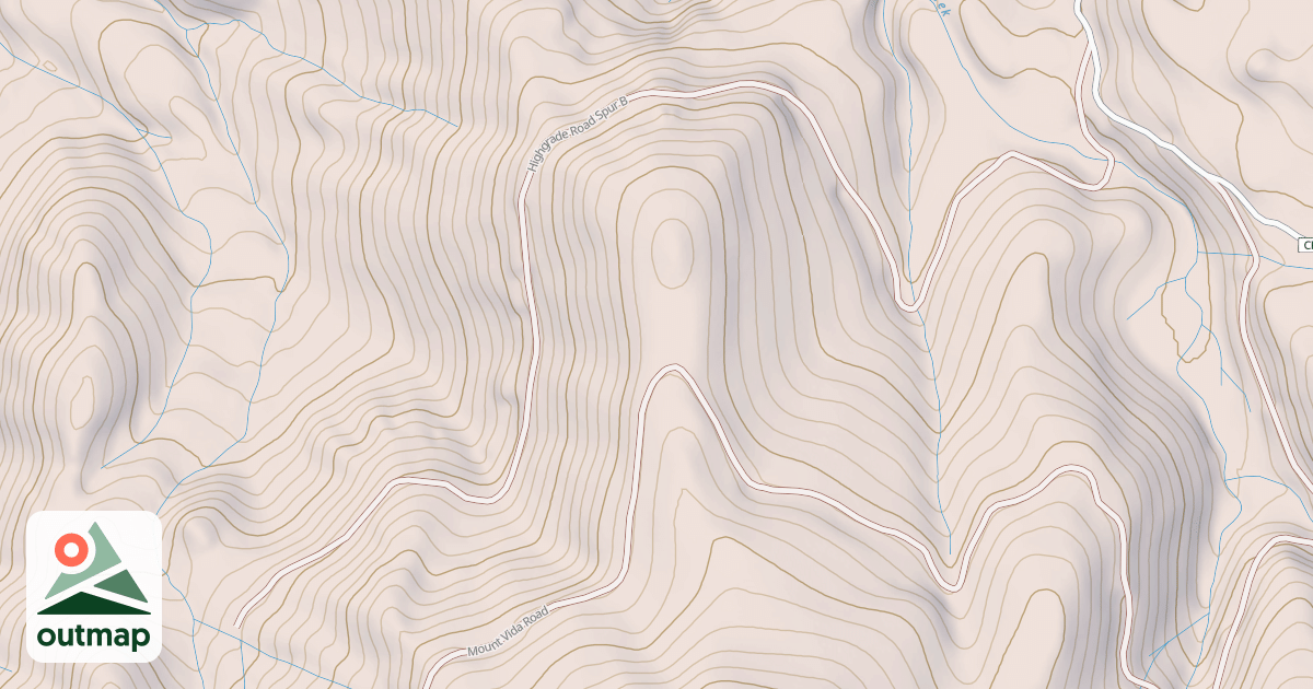 Map of HIGHGRADE SPUR