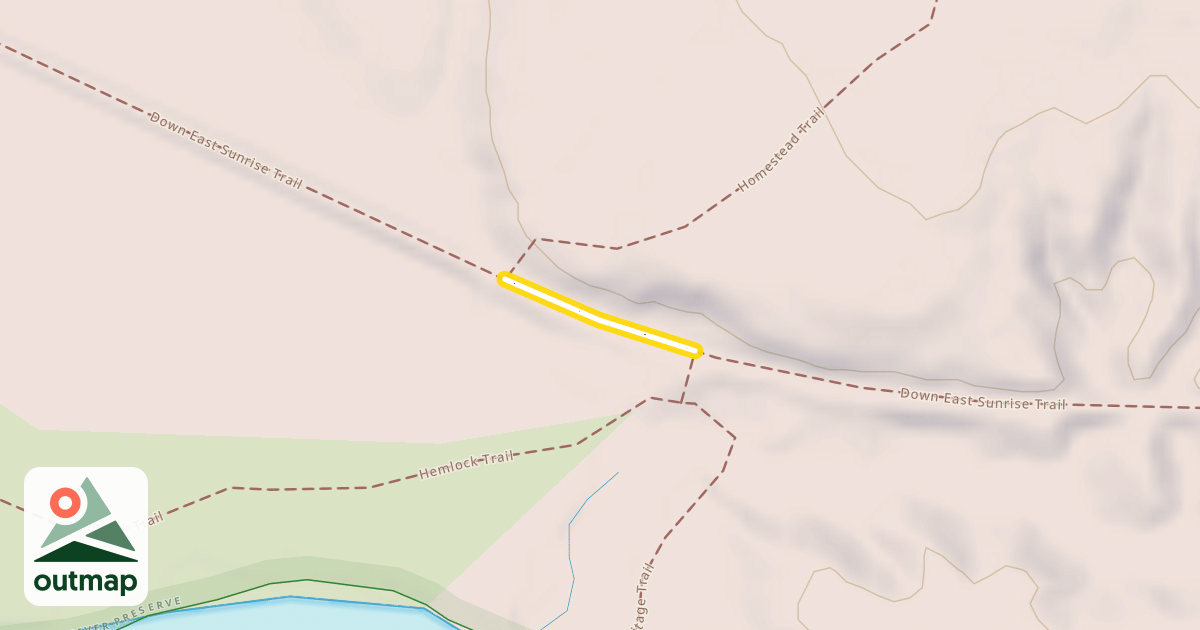 Map of Down East Sunrise Trail