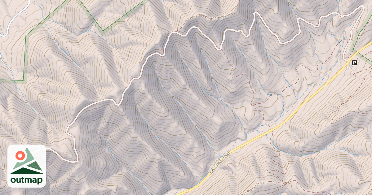 Map of HORSE COVE GAP