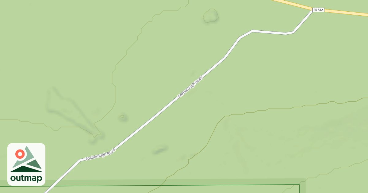 Map of FOXBOROUGH ROAD