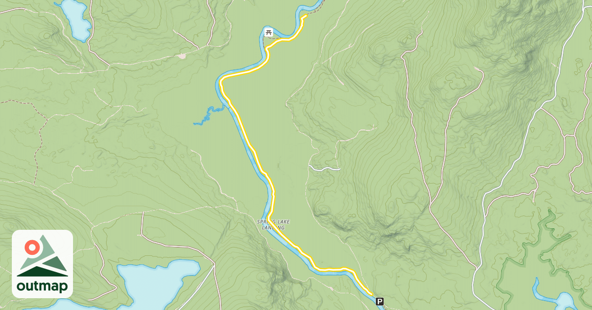 Map of Maine Huts Trail