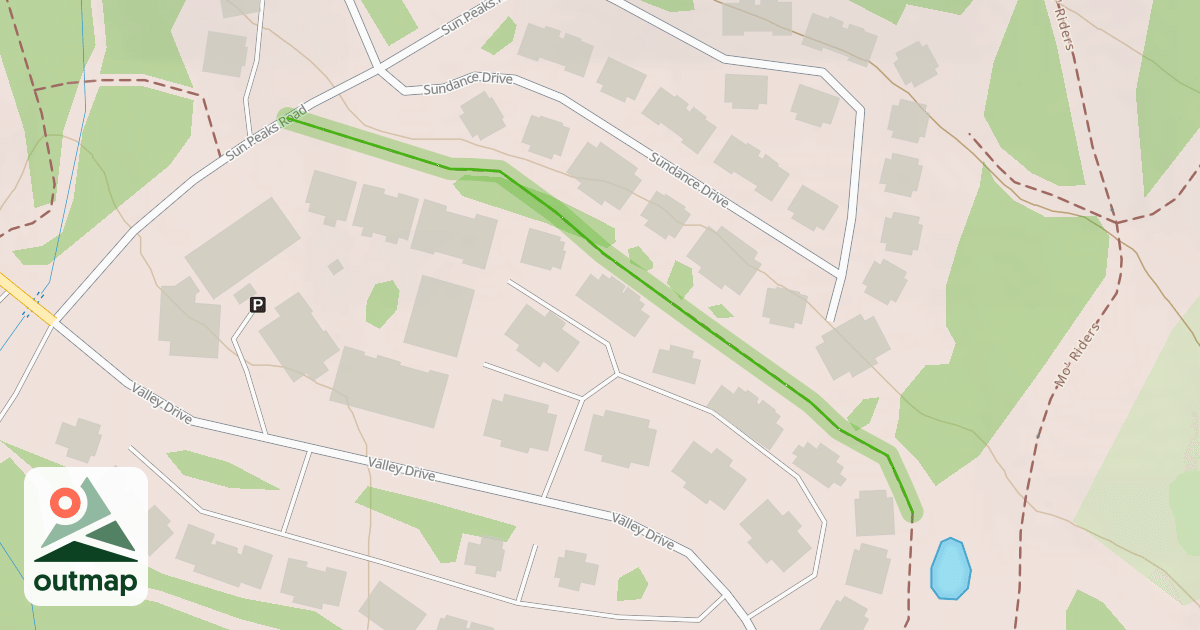 Map of Centre-East Village Path
