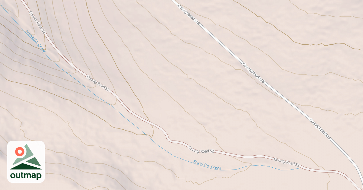 Map of LASSEN CREEK SPUR