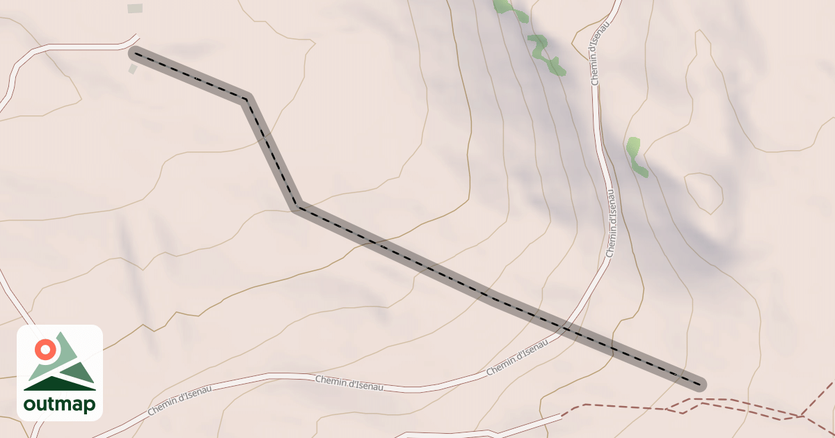 Map of (abandonné) piste