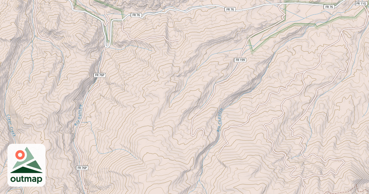 Map of GALLINA CANYON
