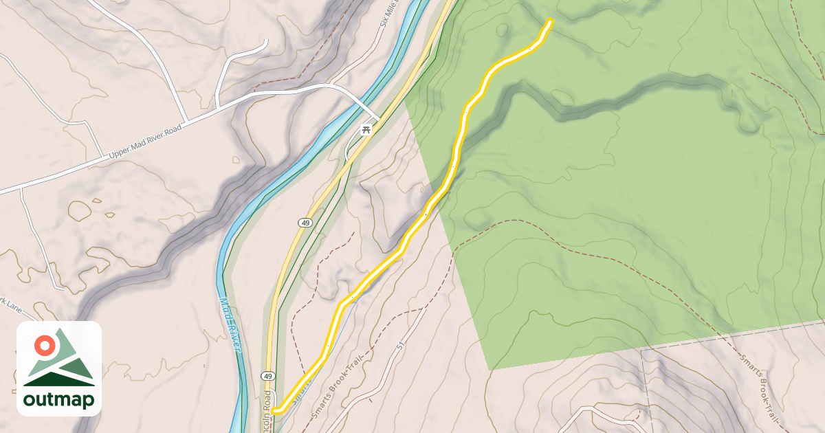 Map of Pine Flat XC Trail