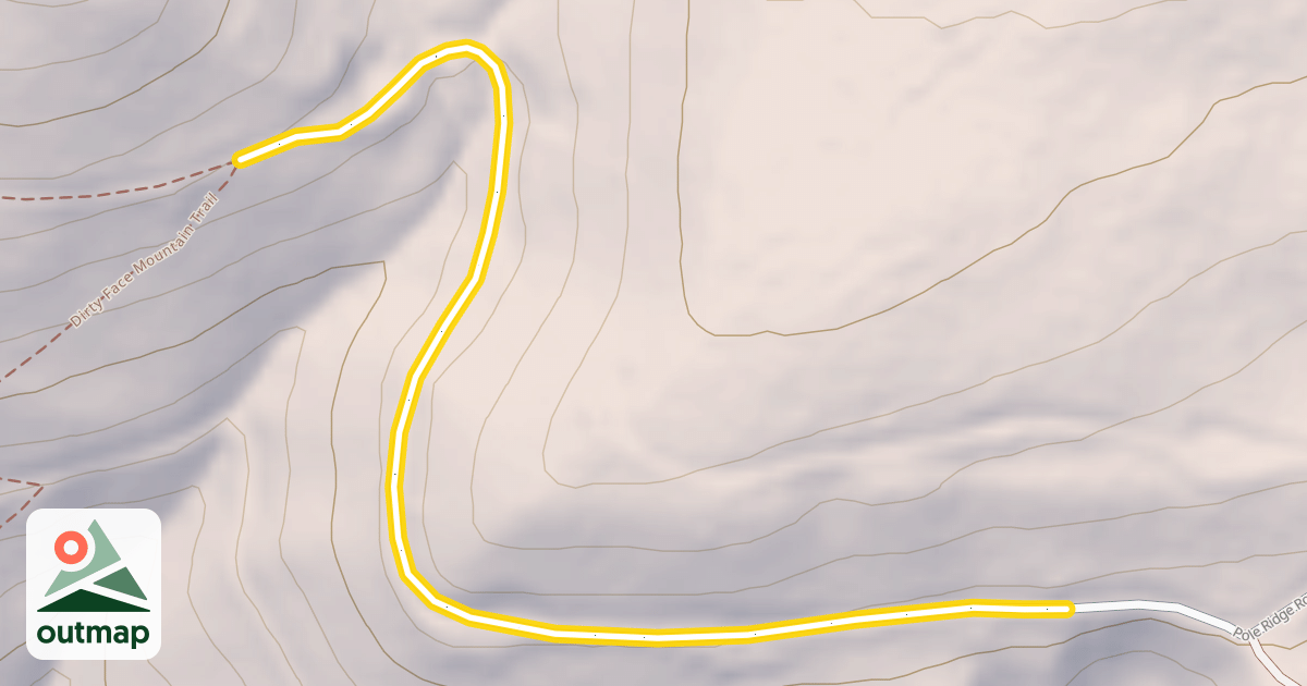 Map of Pole Ridge Road