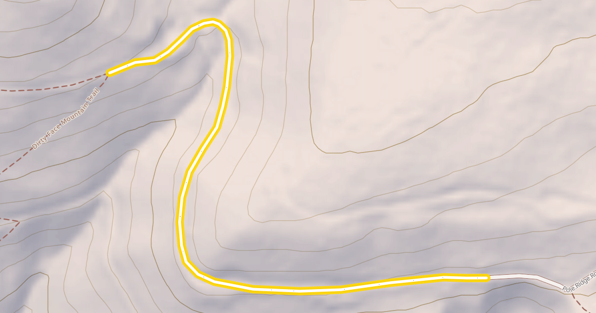 Map preview of Pole Ridge Road