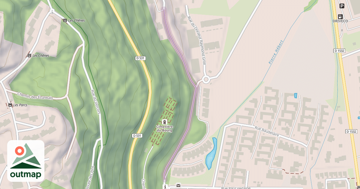 Map of Chemin des Engenières