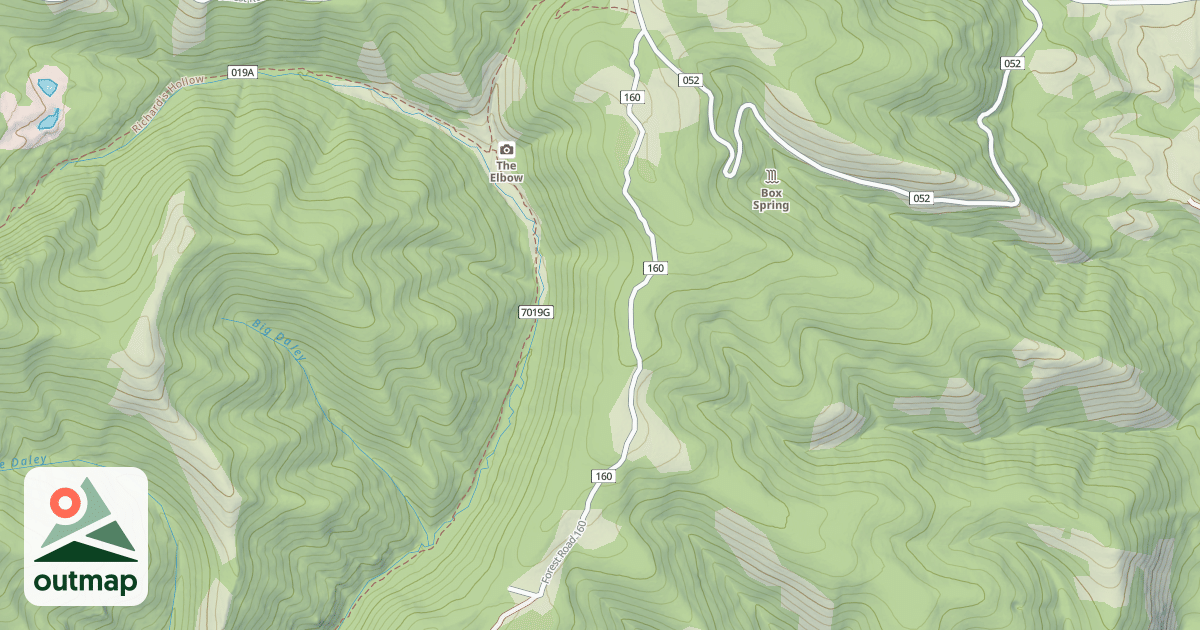 Map of ELBOW RIDGE