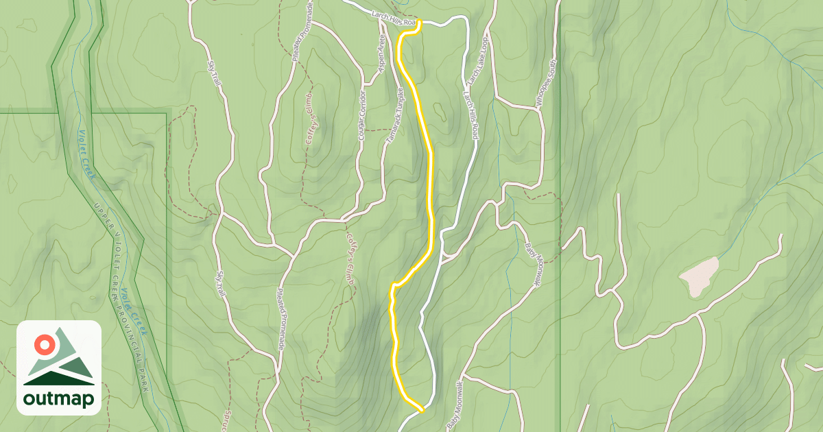 Map of Catamount Canyon