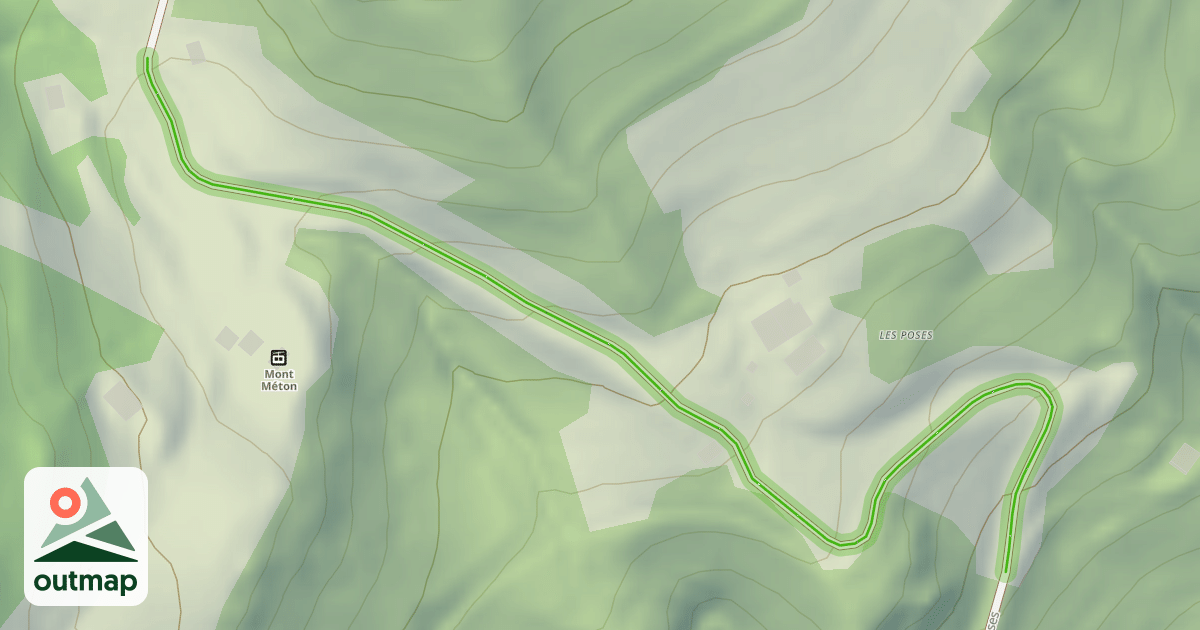 Map of Chemin rural d'Aveyran à Chaîne d'Or (éte)