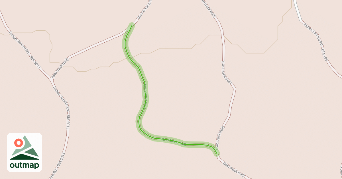 Map of (two track trail)