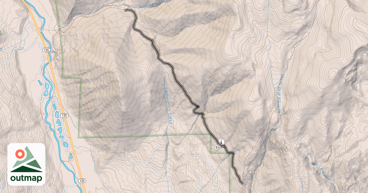 Map of Granite Basin Trail 9558