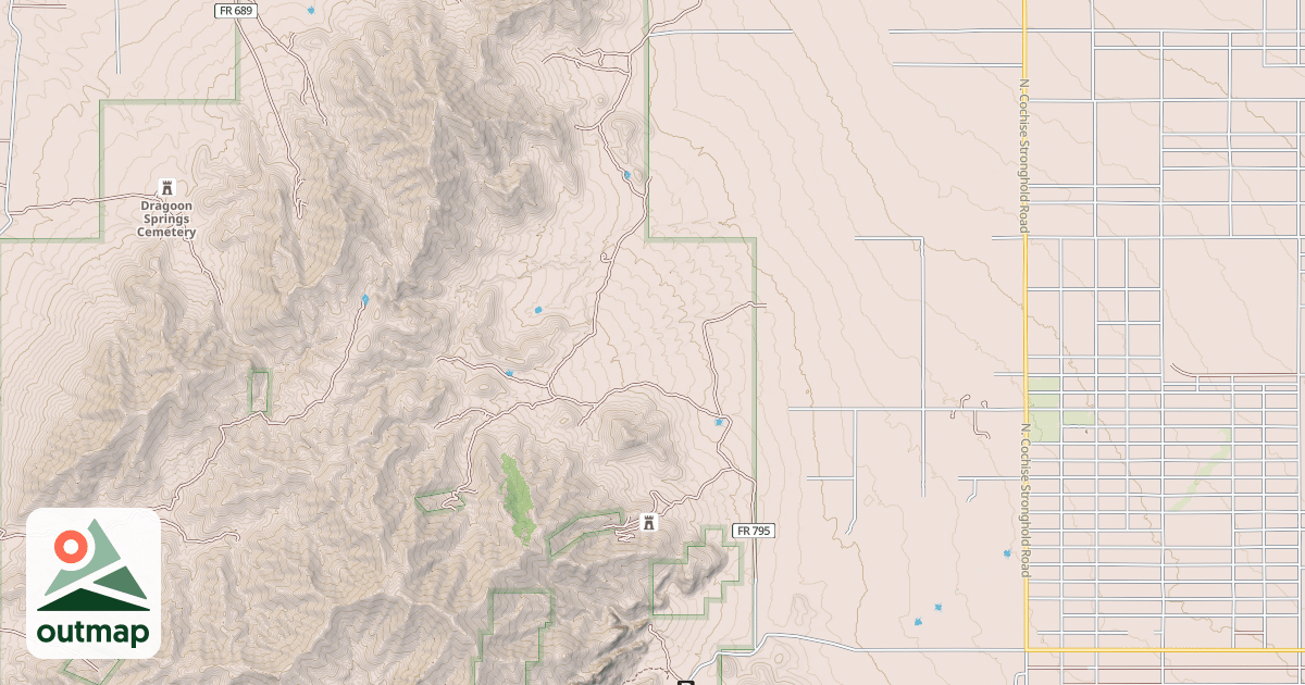 Map of BLACKTAIL HILL