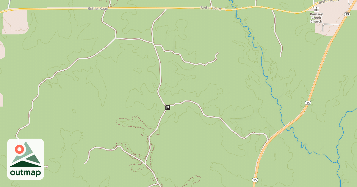 Map of BETHEL MOTORCYCLE TRAIL