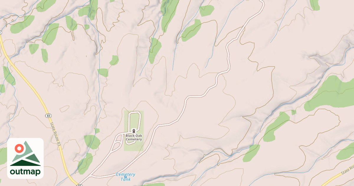 Map of BLACK OAK RIDGE