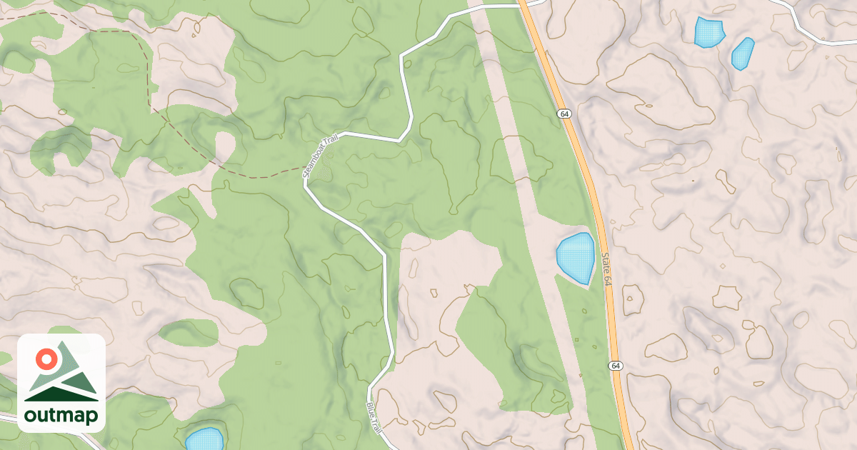 Map of Martineau Recreational Trails