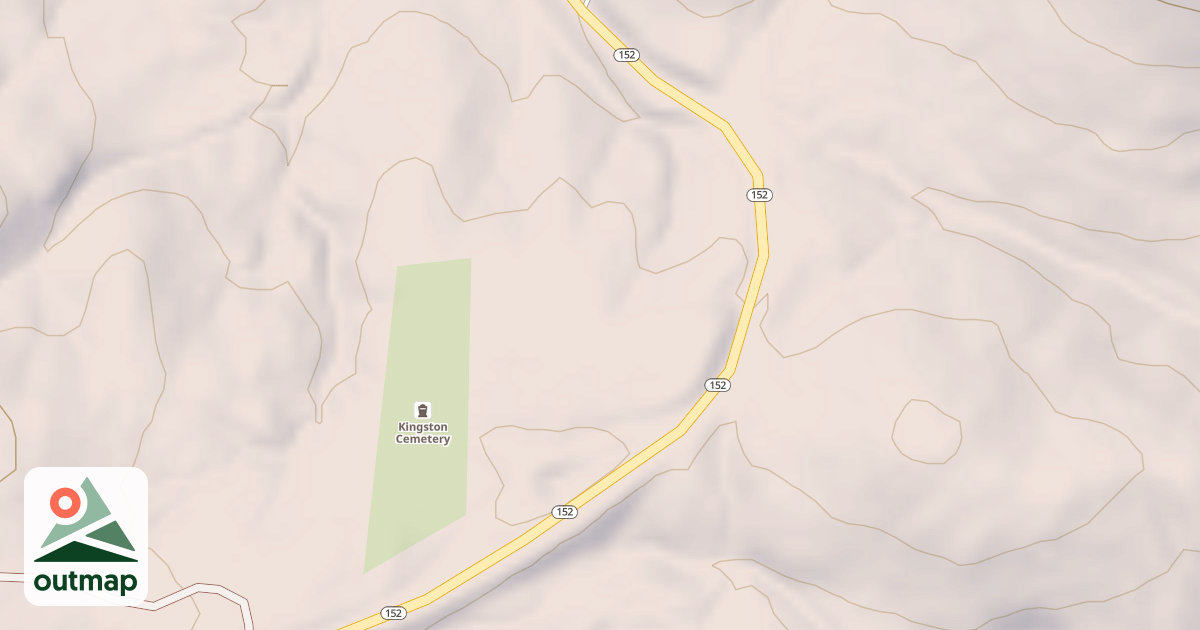 Map of KINGSTON CEMETERY
