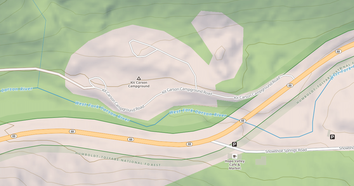 Map preview of KIT CARSON CAMPGROUND