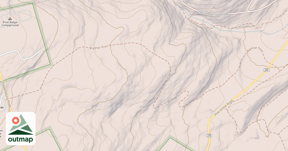 Map of Michaux State Forest - ATV Trail System