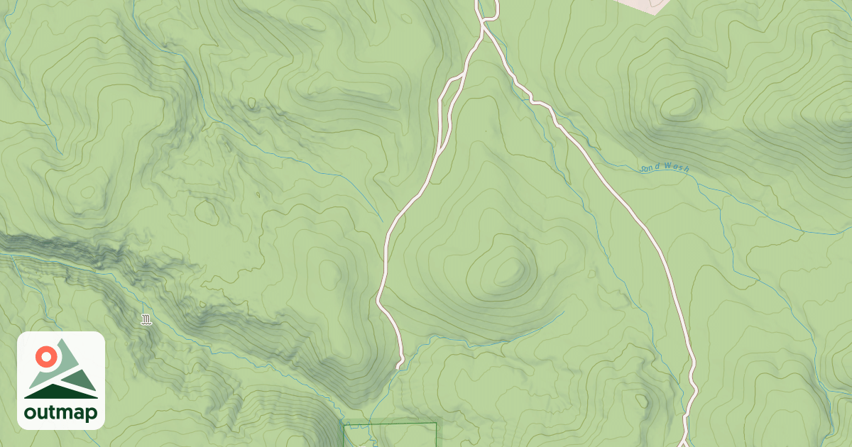 Map of SAND WASH SPUR