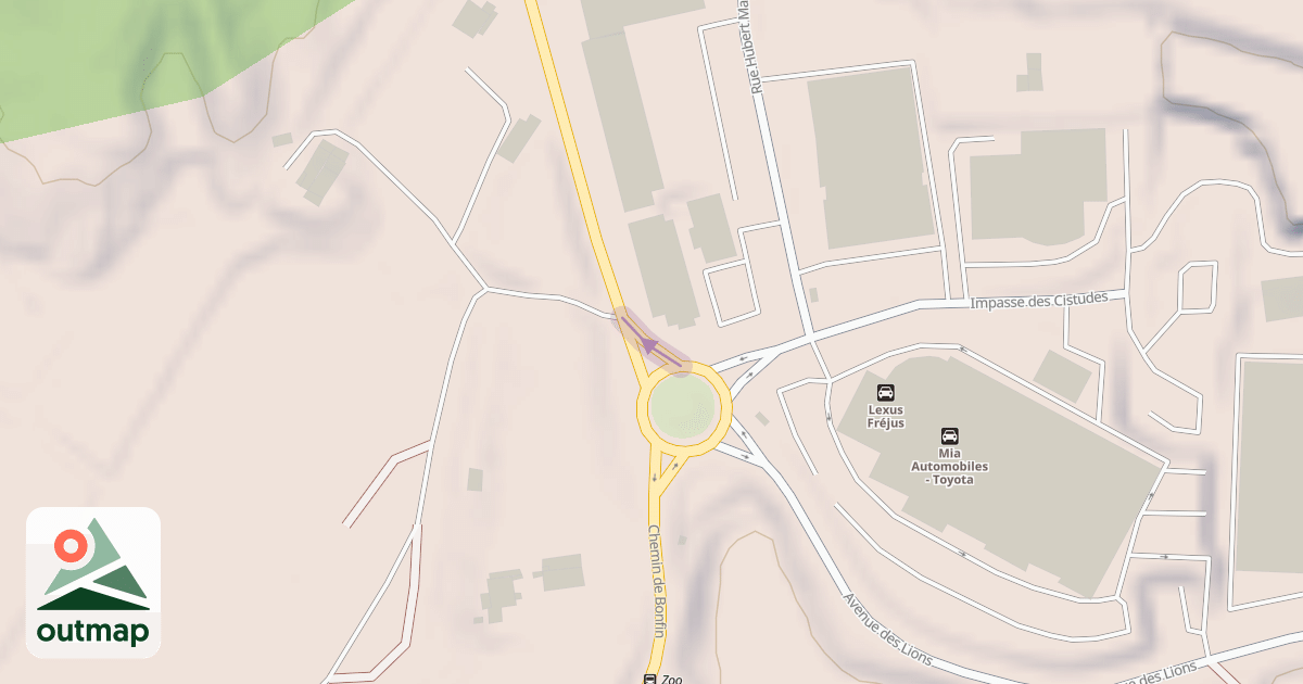 Map of Chemin de Bonfin