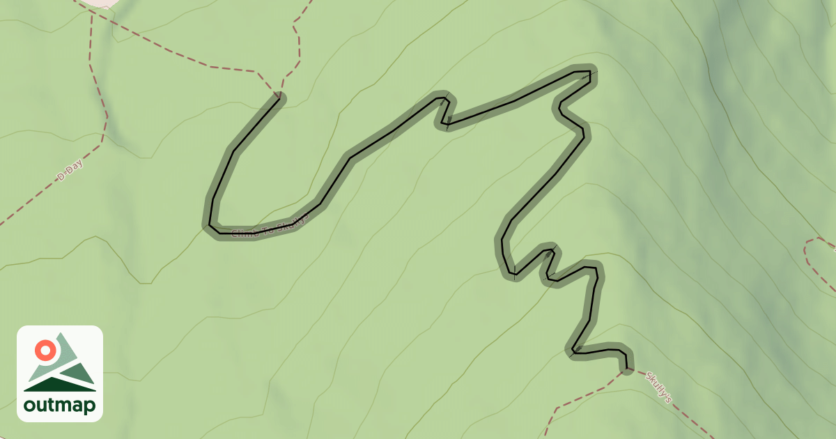 Map of Climb To Skullys