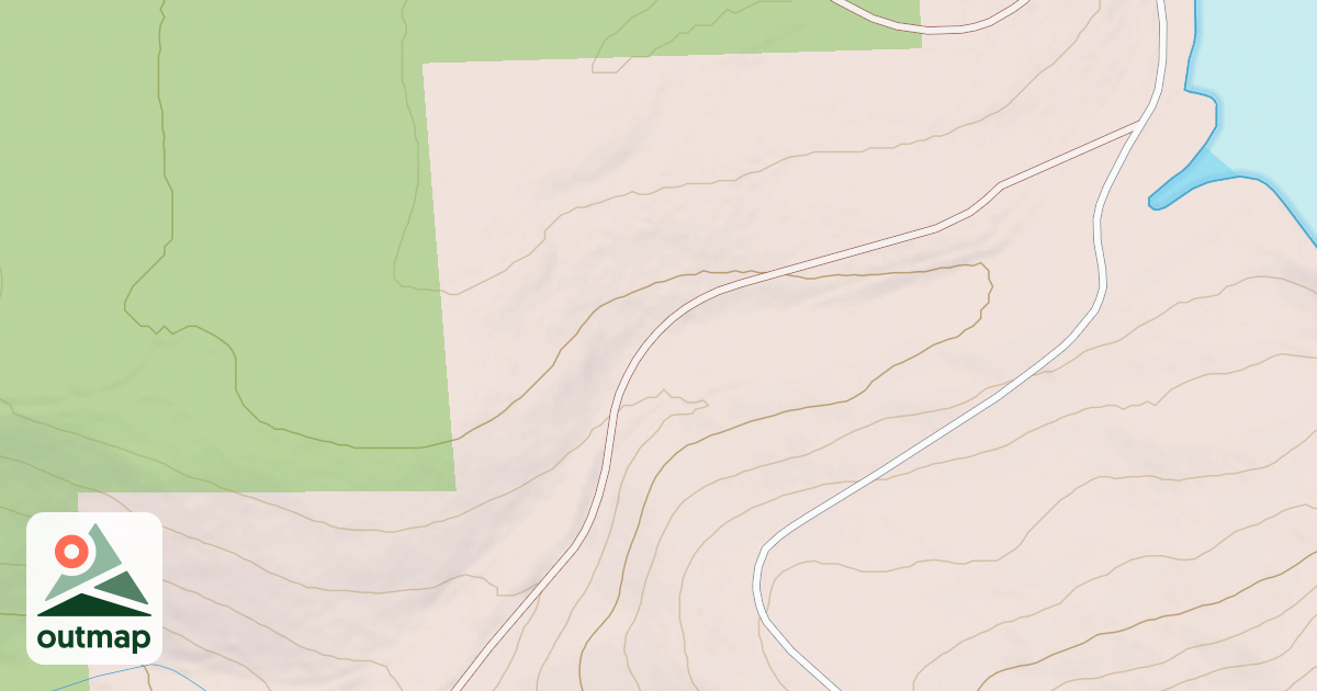 Map of HAZEN FLAT SPUR A