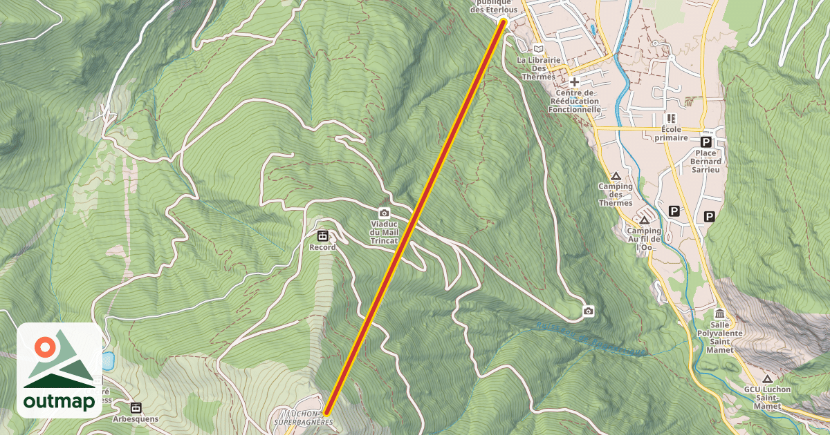 Map of Crémaillère Express