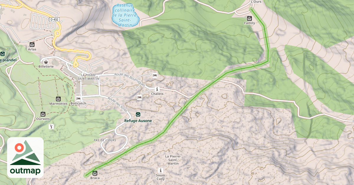 Map of Le Grand Tétras
