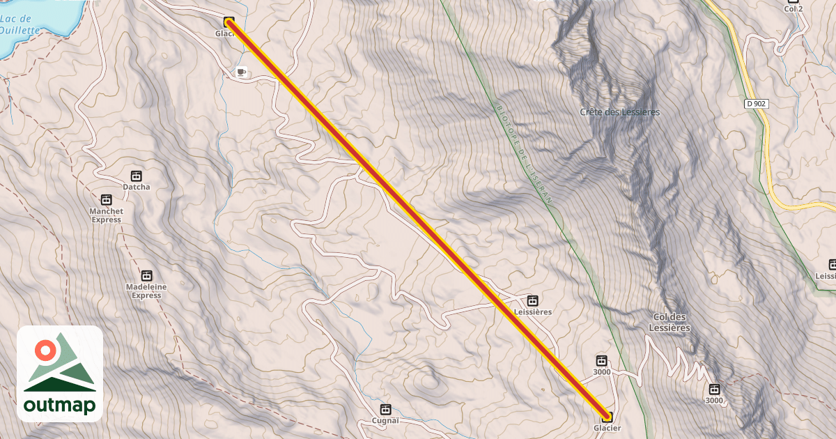 Map of Glacier