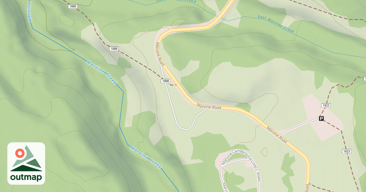 Map of MARVINE HORSE CAMPING