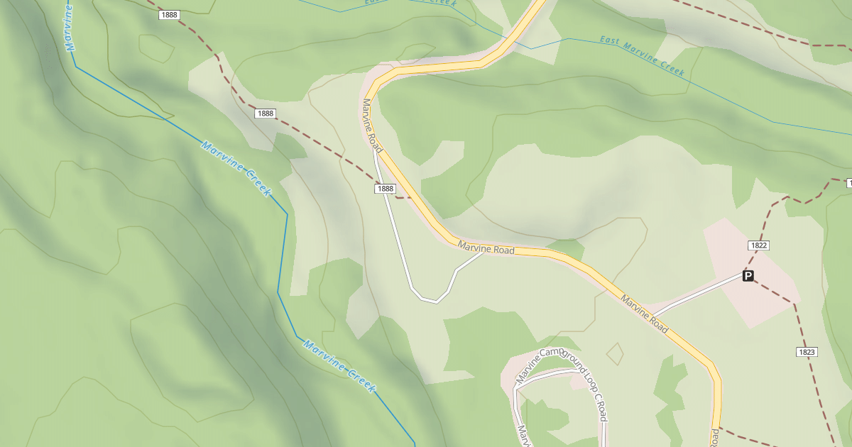 Map preview of MARVINE HORSE CAMPING