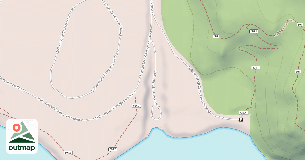 Map of SULLIVAN LK BOAT LAUNCH