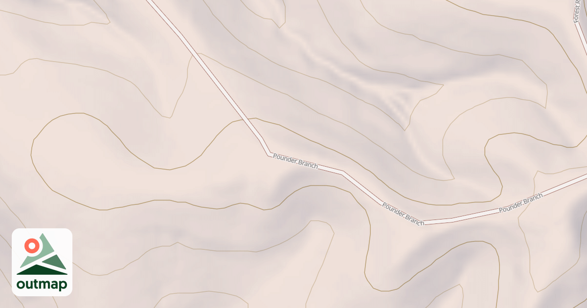 Map of POUNDER BRANCH