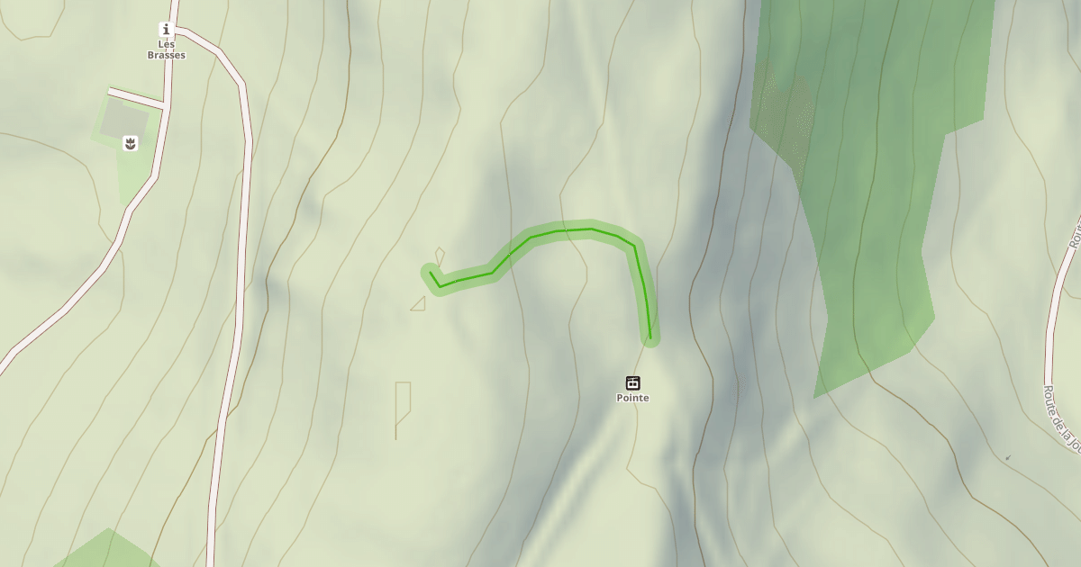 Map preview of Jonction avec le Téleski de la Pointe