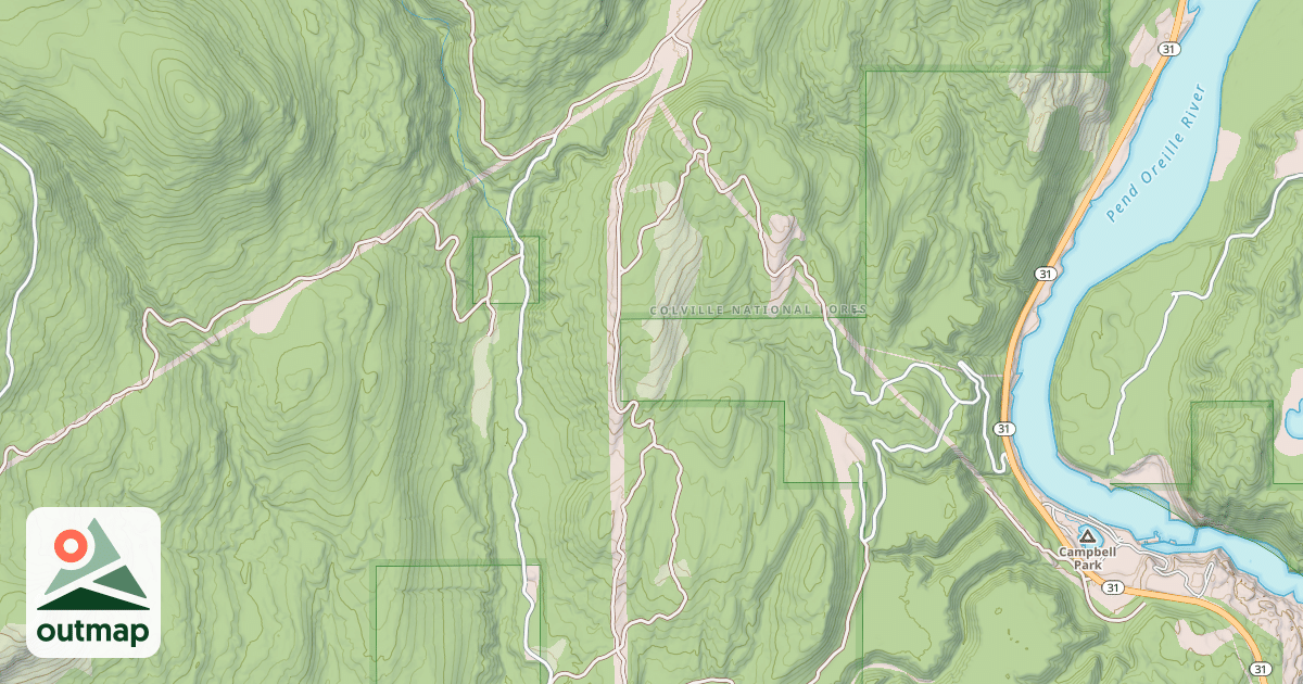 Map of USFS Motor Vehicle Use Map Roads {60B4EAF3-FDA4-488D-A7B5-EC2A302B006C}
