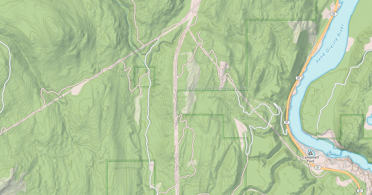 Map preview of USFS Motor Vehicle Use Map Roads {60B4EAF3-FDA4-488D-A7B5-EC2A302B006C}