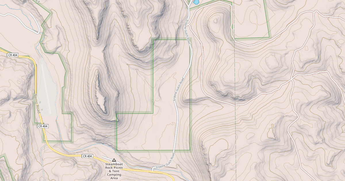 Map preview of ERSKINE GULCH